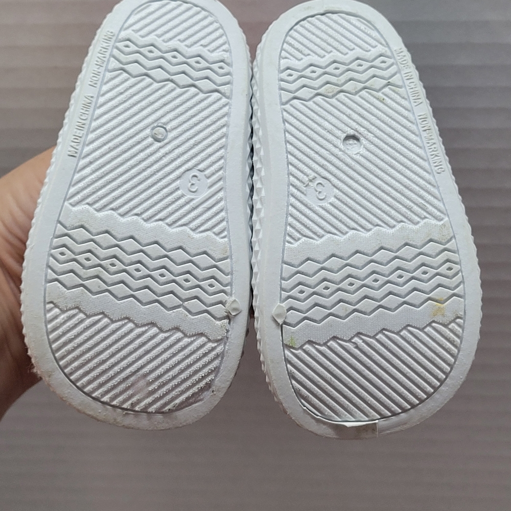 Cat & Jack Unicorn Slip-On Sneakers Toddler Size 3 Rainbow Glitter Unicorn Shoes - Picture 6 of 7